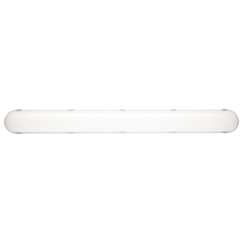 4 Foot; Vapor Proof Linear Fixture; CCT & Wattage Selectable; IP65 and IK08 Rated; 0-10V Dimming; 120V-347V - Green Lighting Wholesale
