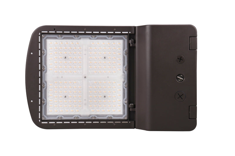 LED Area Light, PowerSet 150/130/100W, FieldCCeT 3000/4000/5000K, Type 5 Lens, 120-277V, Dimming, Bronze - Green Lighting Wholesale