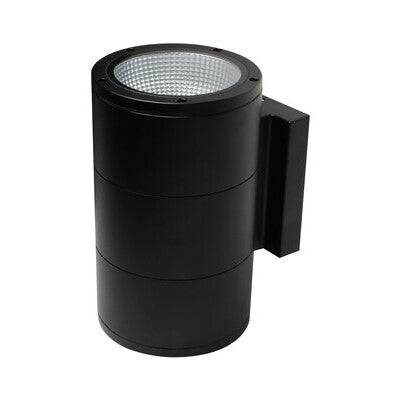 Outdoor Cylinder Wall Sconce 3240 LM 3000K Photocell Black - Green Lighting Wholesale