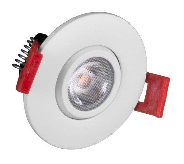 2-inch LED Gimbal Recessed Downlight in White, 5000K - Green Lighting Wholesale
