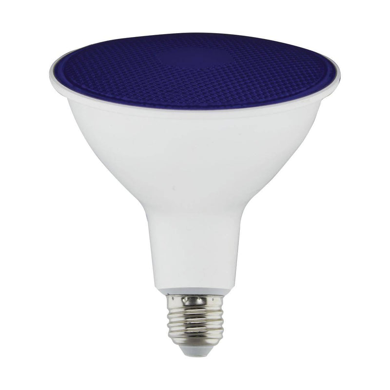 11.5 Watt PAR38 LED; Blue; 90 degree Beam Angle; Medium base; 120 Volt - Green Lighting Wholesale