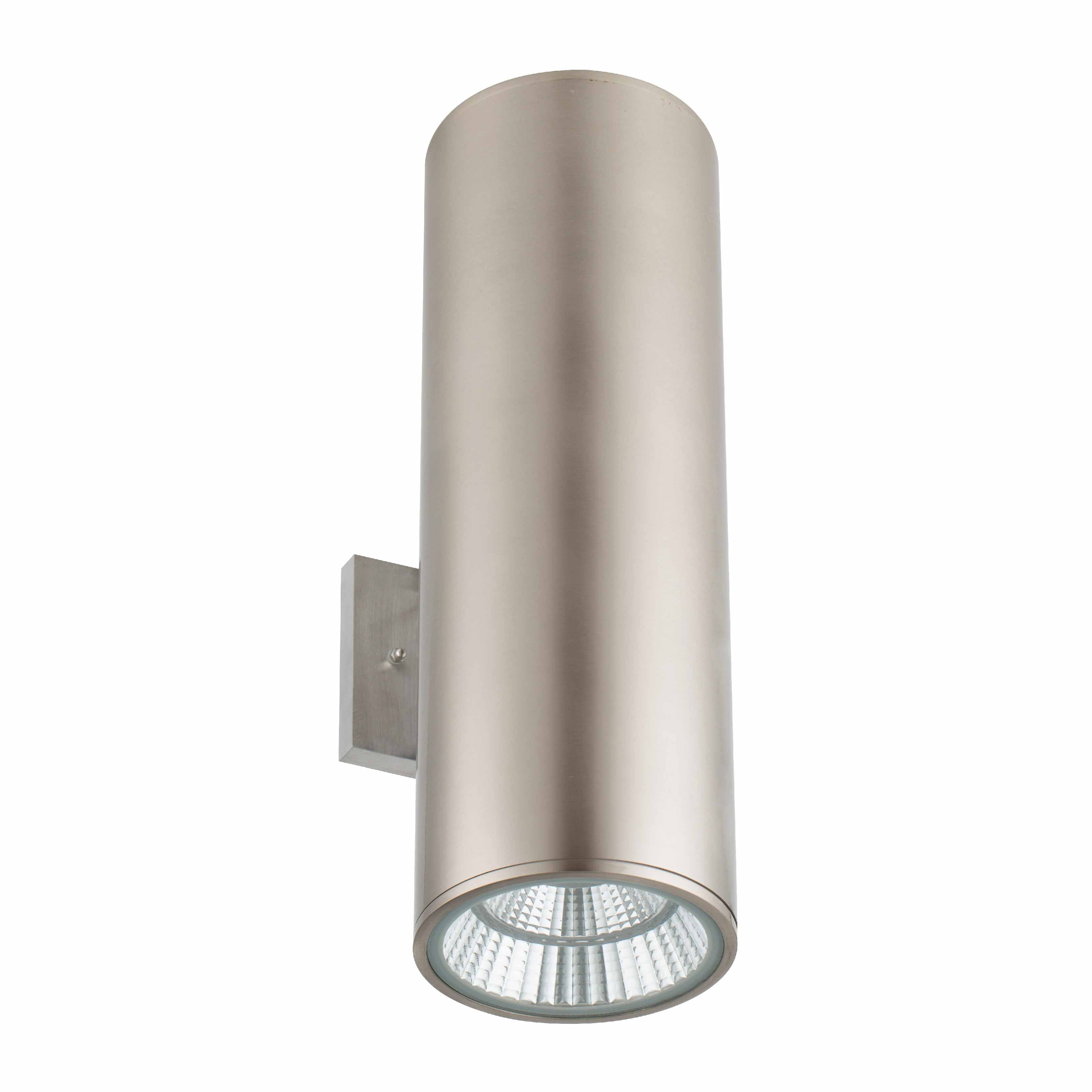 Forstad kalligraf Auckland 6" Multi-Kelvin Brushed Nickel LED Wall Mount Cylinder Up/ Down Light- 40  Watts | Green Lighting Wholesale