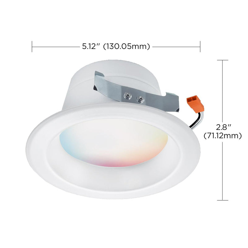 RGB & Tunable White 4 in. LED Recessed Downlight - Green Lighting Wholesale, INC