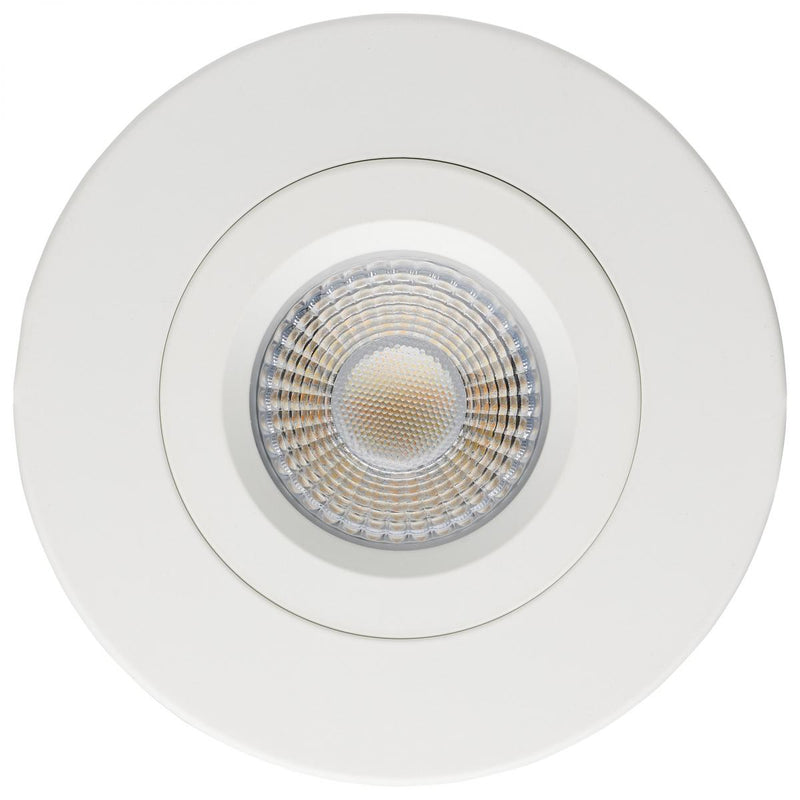 White 12 Watt LED Direct Wire Downlight; Gimbaled; 4 Inch; CCT Selectable - Green Lighting Wholesale, INC