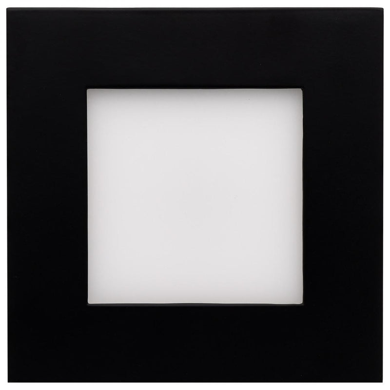 Black Square 10 Watt LED Low Profile Downlight; 4 Inch; CCT Selectable - Green Lighting Wholesale, INC