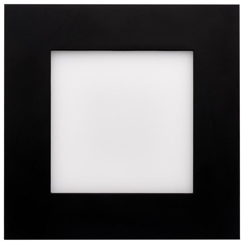 Black Square 12 Watt LED Low Profile Downlight; 6 Inch; CCT Selectable - Green Lighting Wholesale, INC