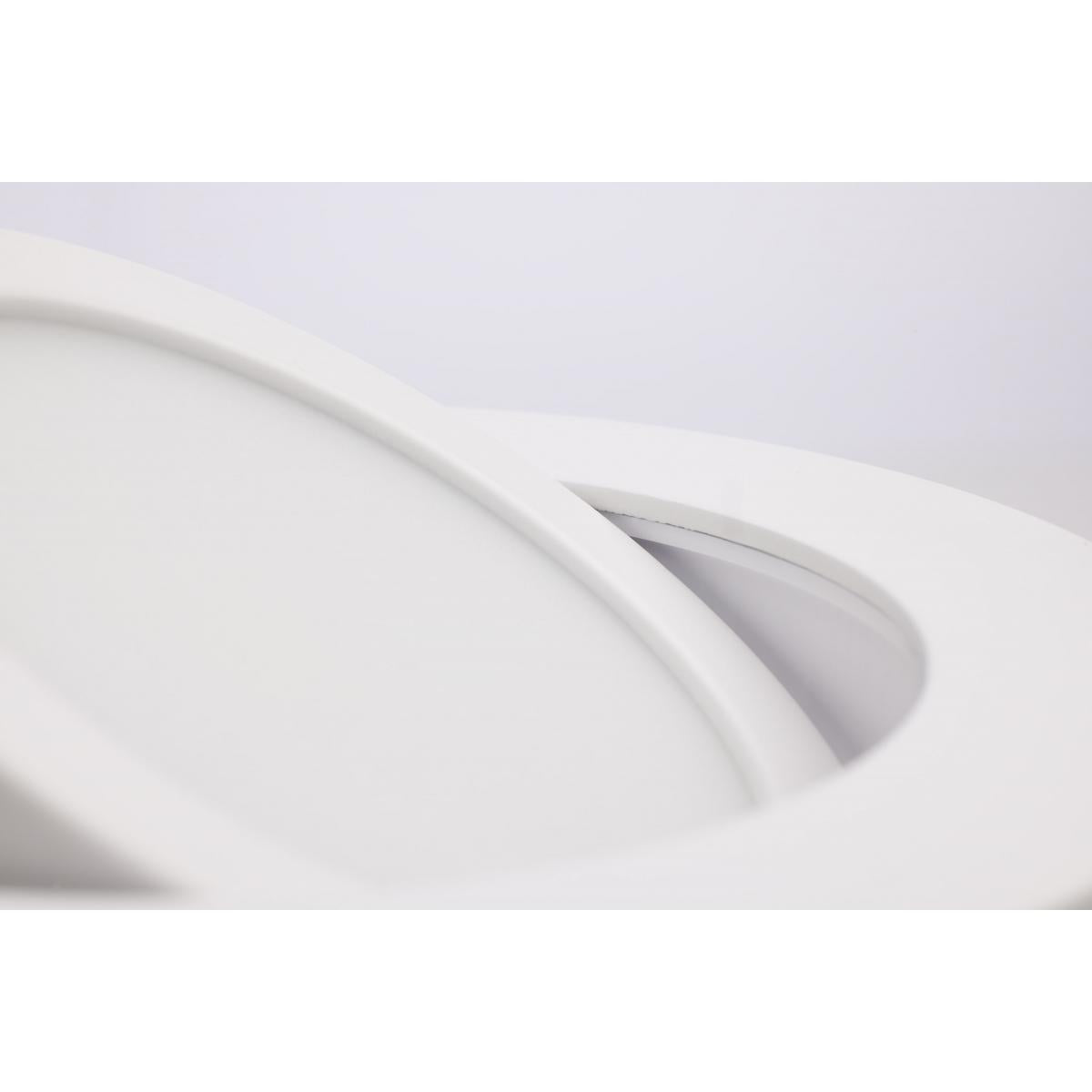 11 Watt; 4"; Directional Low-Profile Downlight; CCT Selectable; 120 Volt; White Finish - Green Lighting Wholesale, INC