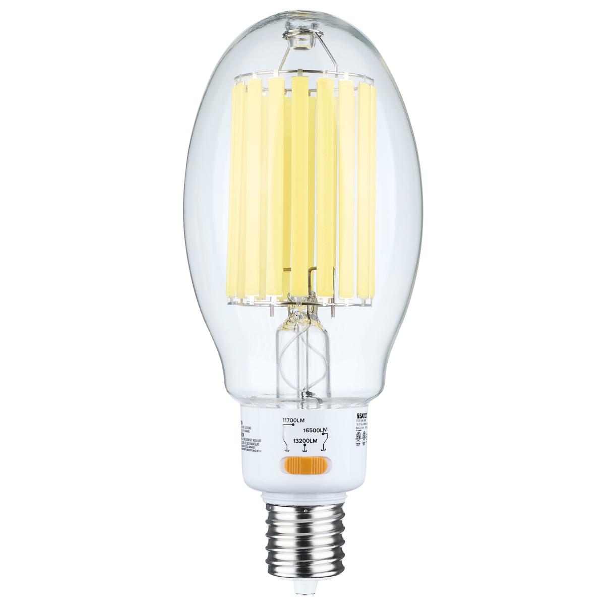 LED HID Replacement; ED37; 5000K; Mogul Extended Base; Clear 