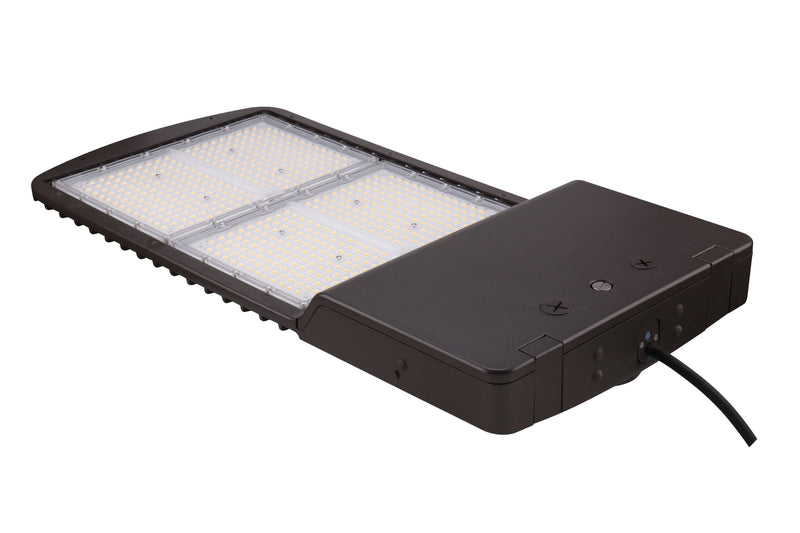 LED Area Light, PowerSet 450/400/350W, 4000K, Type 3 Lens, 120-277V, Dimming, Bronze - Green Lighting Wholesale