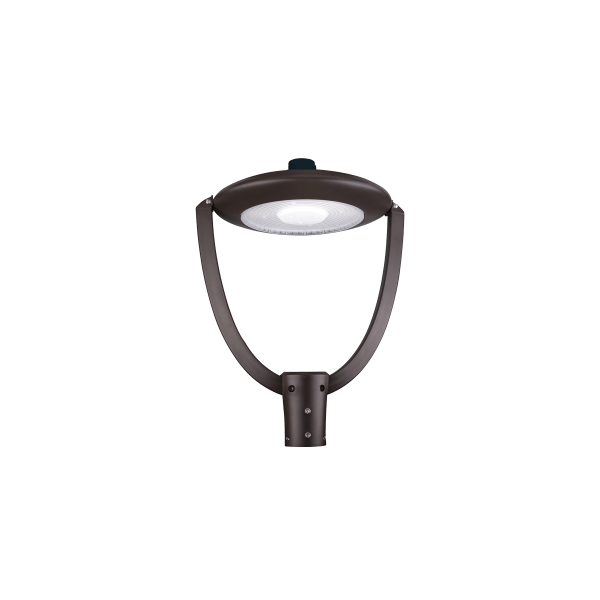 LED PT3-150GS-3 Matte Black LED Post Top Light CCT Selectable - Green Lighting Wholesale