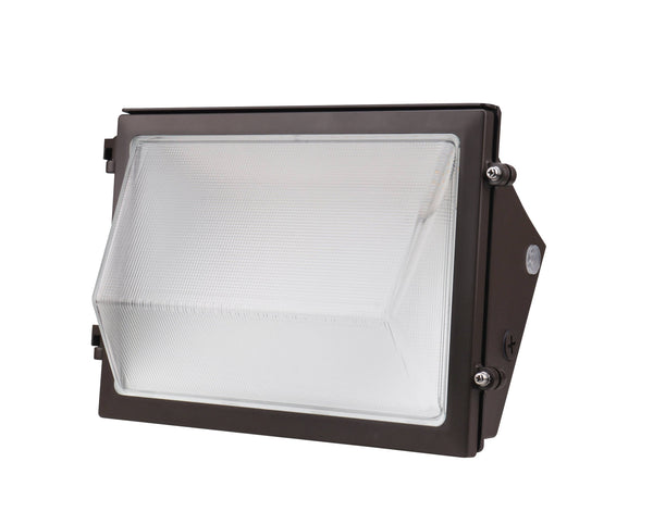 LED Traditional Wall Pack, PowerSet 80/70/60W, 5000K, 120-277V, 0-10V Dimming, Photocell, Bronze - Green Lighting Wholesale