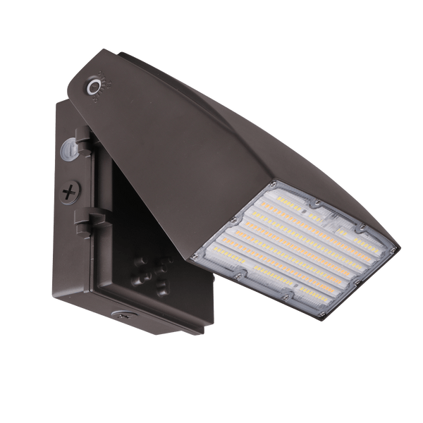 LED Wall Pack Adjustable, 80/65/50W, 3000/4000/5000K, 100-277V, Photocell - Green Lighting Wholesale