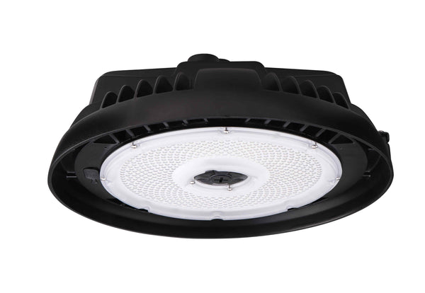 LED Round High Bay, PowerSet 150/130/100/80W, 4000K, 277-480V, Dimming, Black - Green Lighting Wholesale