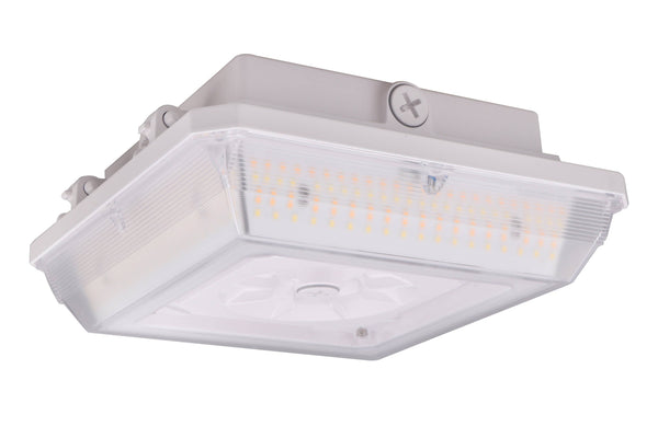 LED Parking Garage Fixture, PowerSet 45/35/25W, FieldCCeT 4000/5000K, 120-347V, 0-10V Dimming, White - Green Lighting Wholesale