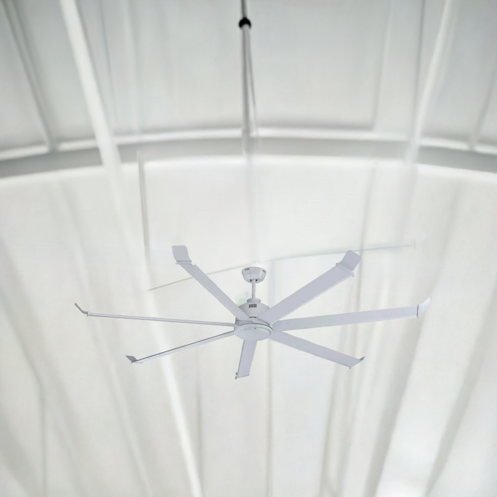7-Blade, 70” Sweep, Wet Listed, White housing - Green Lighting Wholesale, INC