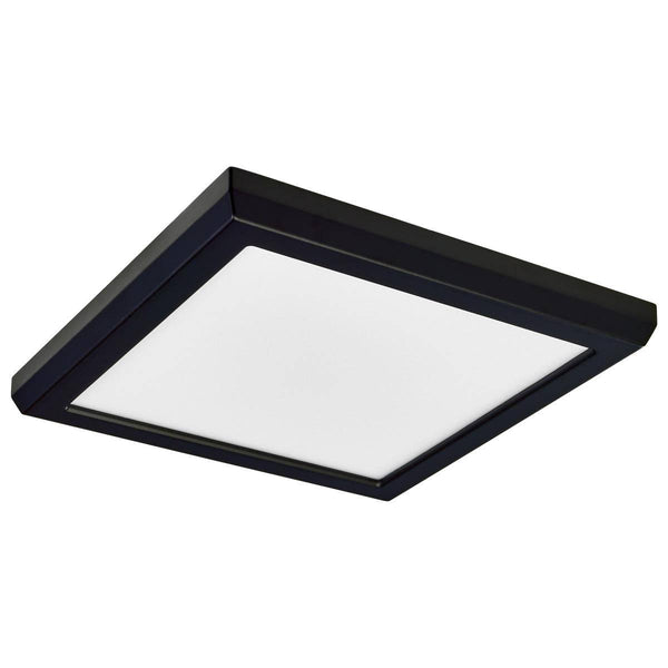 11W; 7in; LED Fixture; CCT Selectable; Square Shape; Black Finish; 120V - Green Lighting Wholesale