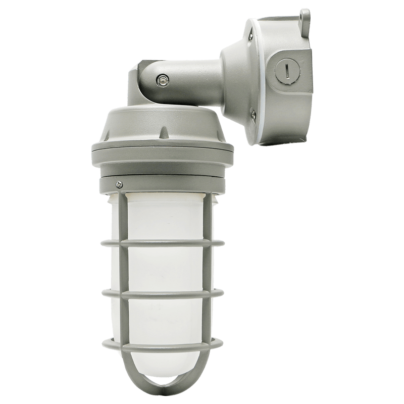 LED Vapor Tight Utility Light 800lm 8W 80CRI 4000K 120-277V Gray IP65 - Green Lighting Wholesale