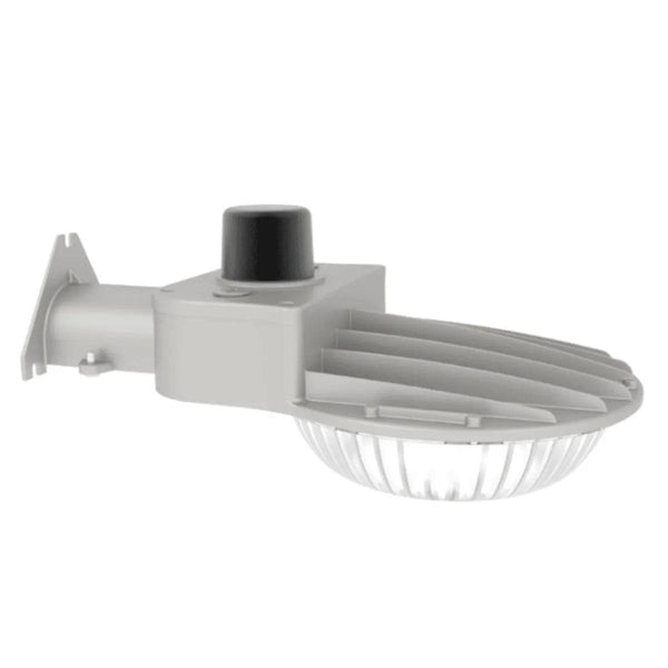 Dusk to Dawn Wattage & Color Selectable Fixture 60W-40W-28W 3K-4K-5K 120-277VAC Gray 3 Pin Receptacle with shorting cap - Green Lighting Wholesale