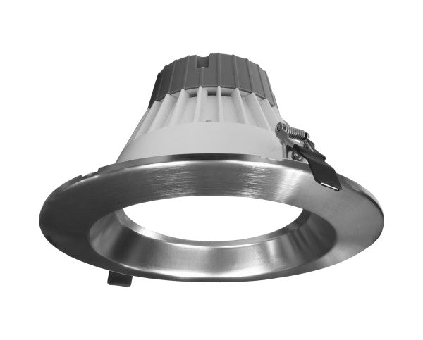 8-inch Nickel Commercial Canless LED Downlight Kit