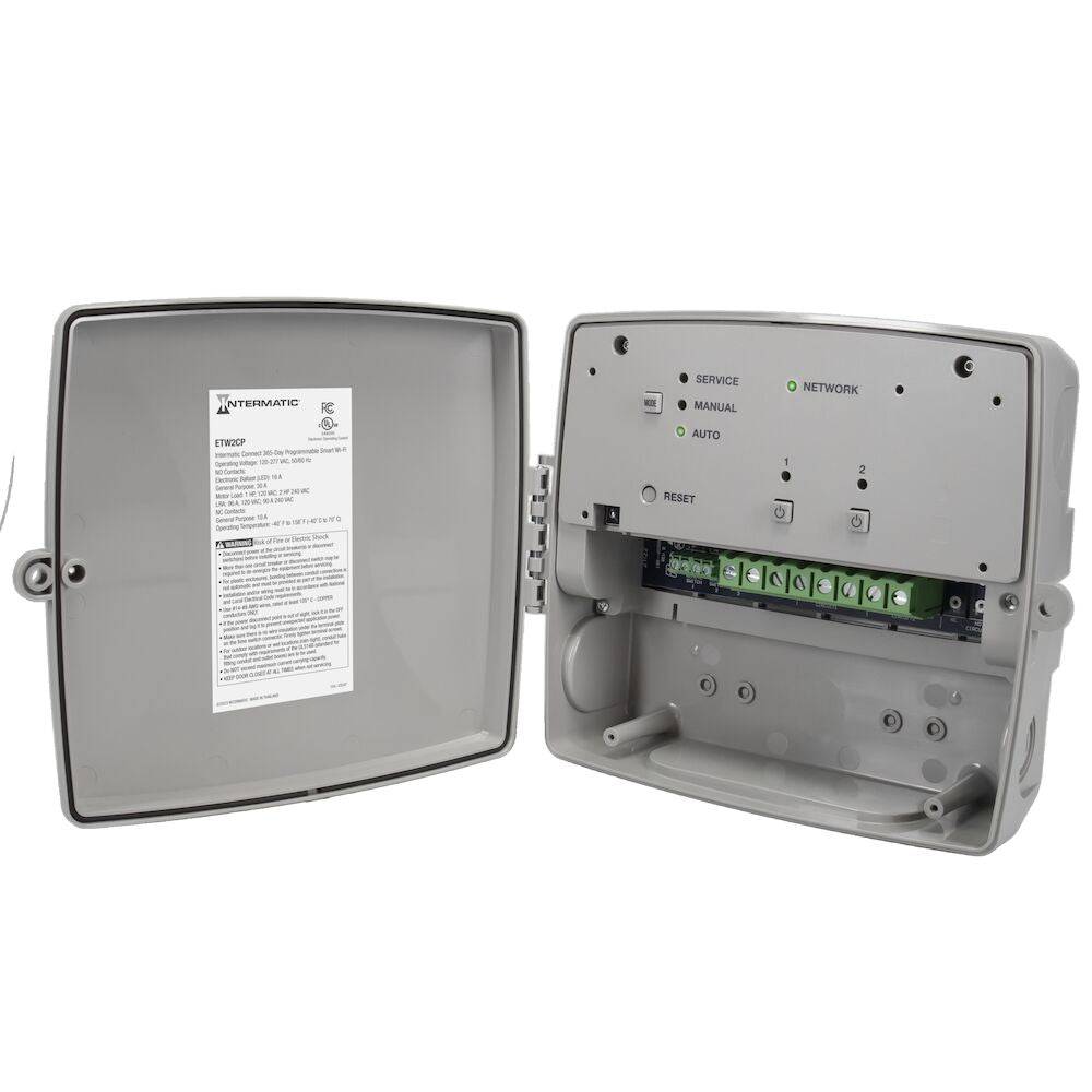 Intermatic Connect 365-Day Programmable Smart Wi-Fi Timer, 120-277 VAC, 2xSPDT, Indoor/Outdoor - Green Lighting Wholesale, INC