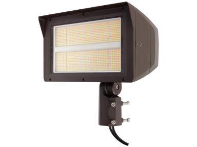 LED Flood Light 300W/280W/260W 120-277V, CCT, Bronze, with Slipfitter - Green Lighting Wholesale, INC