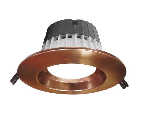 6-inch Aged Copper Commercial Canless LED Downlight Kit - Green Lighting Wholesale