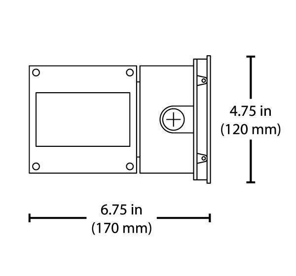 36W LED Outdoor Wall Mount Cylinder with Up/Down Fan Distribution, 3000K, Bronze - Green Lighting Wholesale