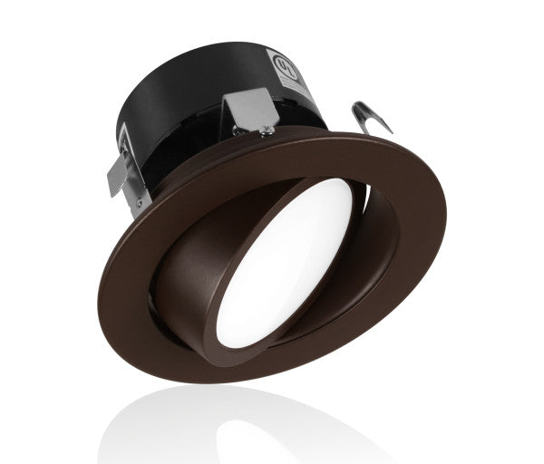 4-inch Oil-Rubbed Bronze LED Gimbal Retrofit Downlight 