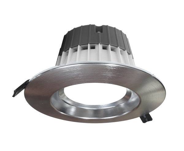 6-inch Nickel Commercial Canless LED Downlight Kit