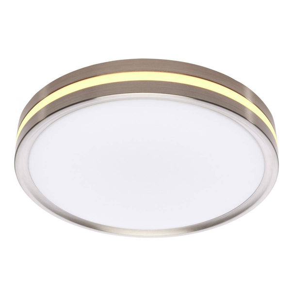 11 Inch Surface Mount with Night Light; 5 CCT Selectable; Brushed Nickel Finish - Green Lighting Wholesale