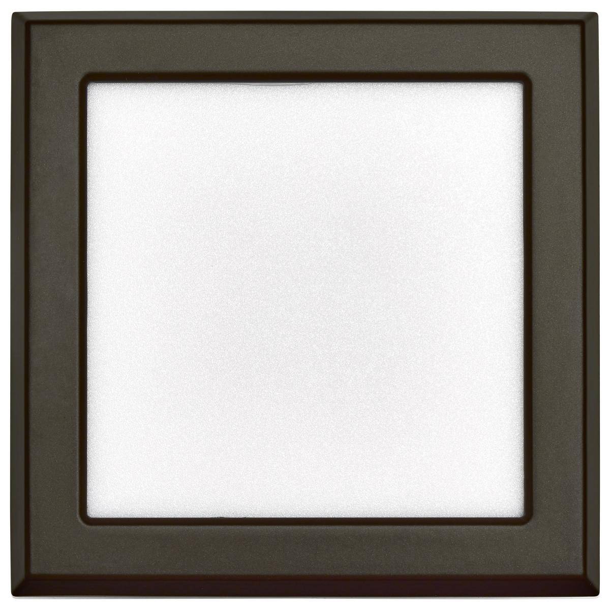 9 Watt; 5in; LED Fixture; CCT Selectable; Square Shape; Bronze Finish; 120V - Green Lighting Wholesale
