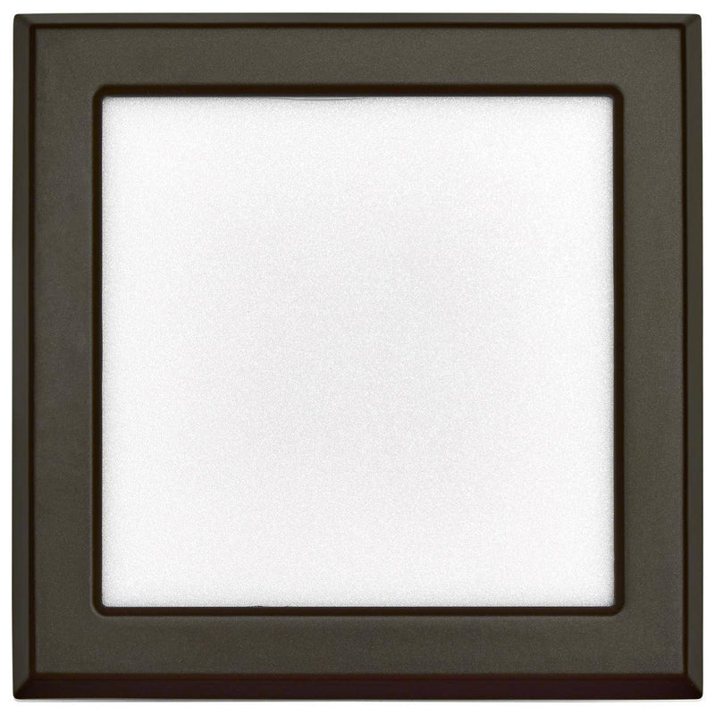9 Watt; 5in; LED Fixture; CCT Selectable; Square Shape; Bronze Finish; 120V - Green Lighting Wholesale