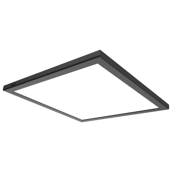 24 in. x 24 in.; Surface Mount LED; CCT Selectable; 90 CRI; Black Finish; 120/277 Volt; Square Shape - Green Lighting Wholesale, INC