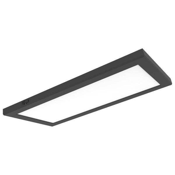 12 in. x 48 in.; Surface Mount LED; CCT Selectable; 90 CRI; Black Finish - Green Lighting Wholesale, INC