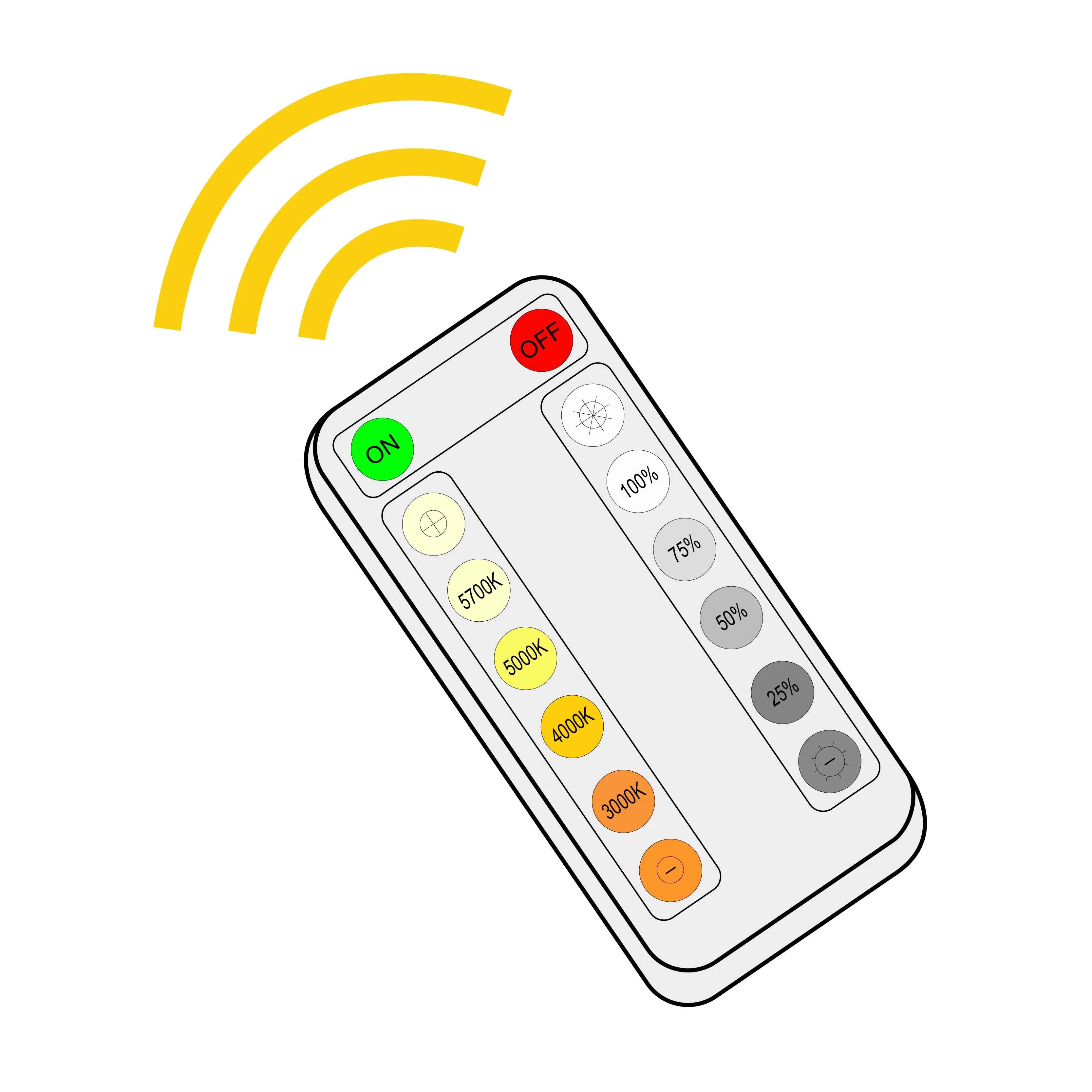 Remote Control for Multi-Color Temp. & Power Outdoor Fixture 