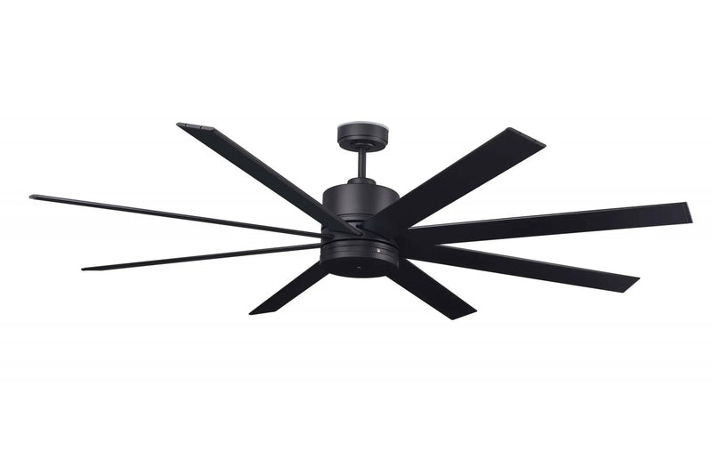 Black Arctic III 68" 8 Blade Indoor / Outdoor Ceiling Fan with Wall Control - Green Lighting Wholesale, INC