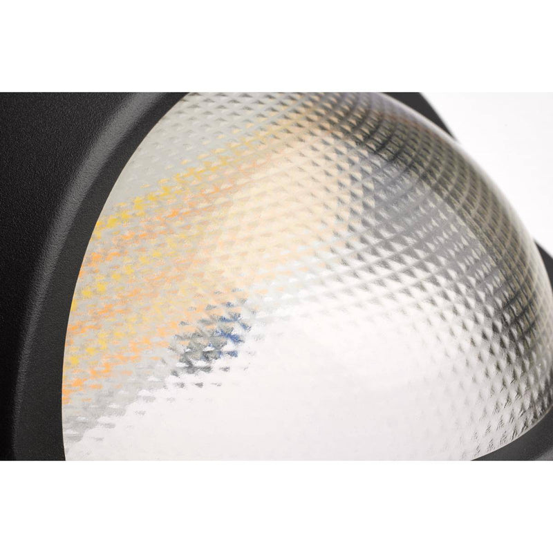 Oval Small Emergency Wall Pack; LED; CCT Selectable; Photocell; Black Finish - Green Lighting Wholesale
