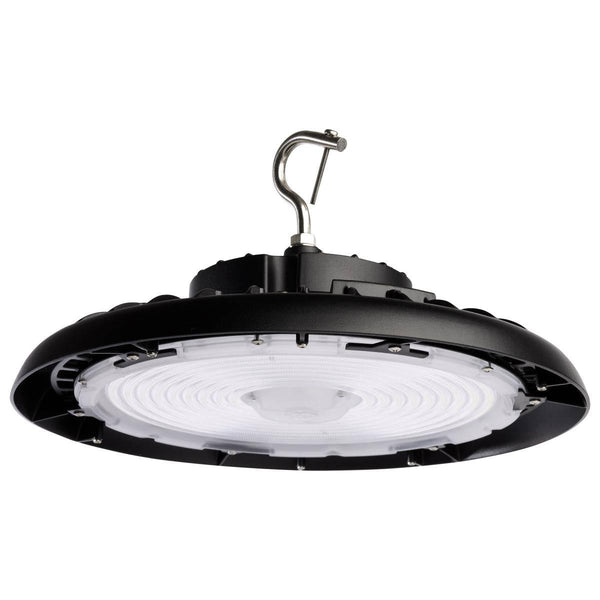 240 Watt UFO LED High Bay; 5000K; 34800 Lumens; 277-480 Volt; Black Finish - Green Lighting Wholesale