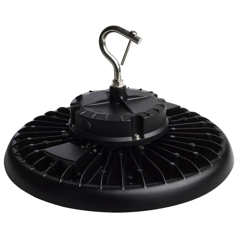 240 Watt UFO LED High Bay; 5000K; 34800 Lumens; 277-480 Volt; Black Finish - Green Lighting Wholesale