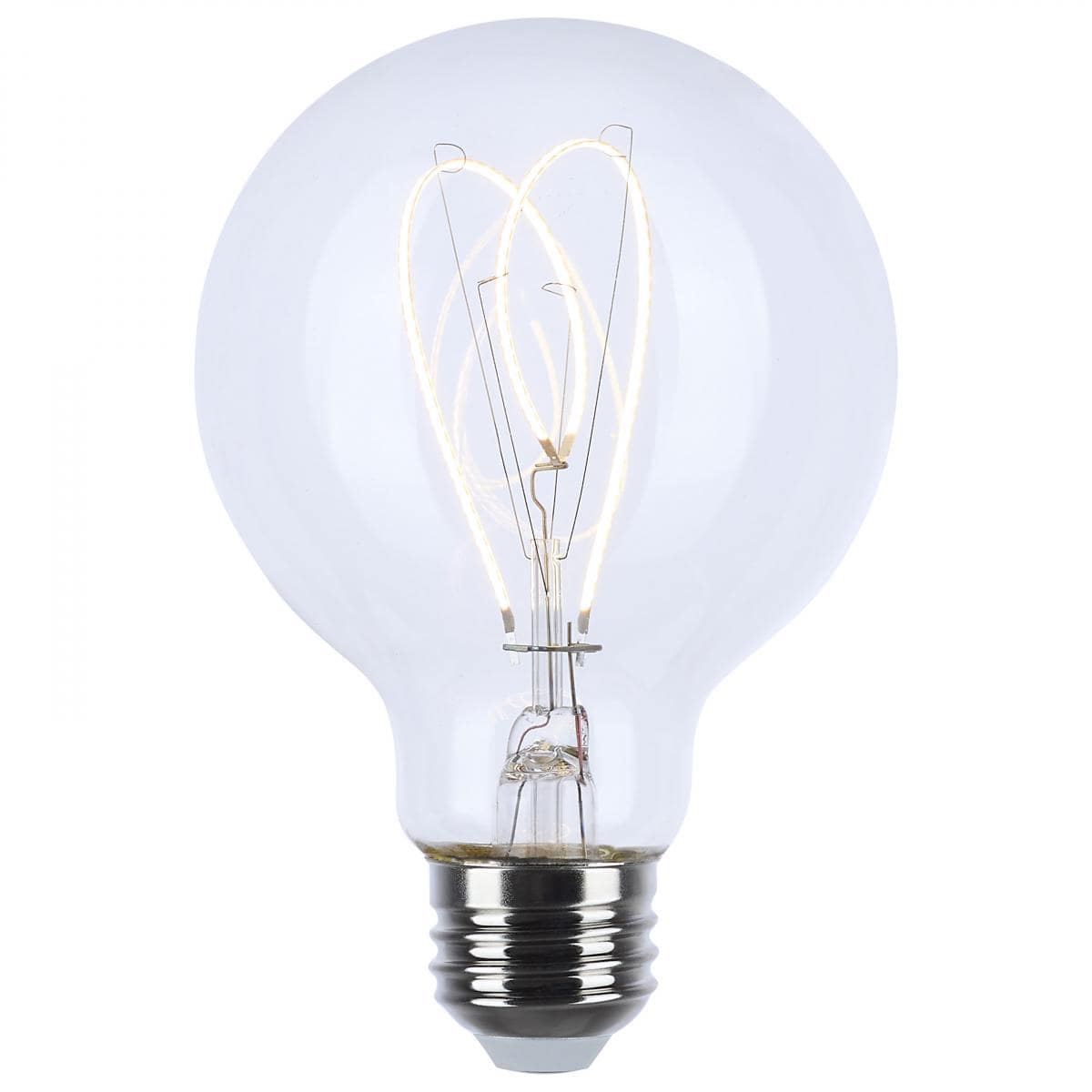 6 Watt LED G25 Loop ; Reminiscent; Flex Gray Filament; 2700K CCT; Clear - Green Lighting Wholesale, INC