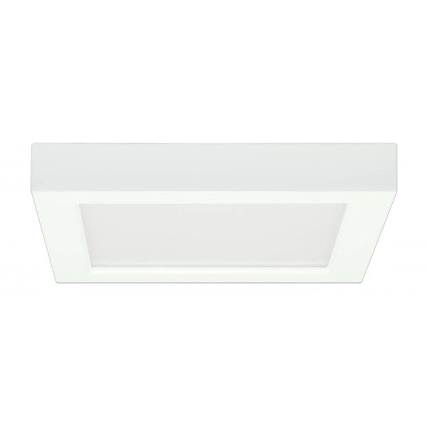 7" Surface Mount LED - 2700K- Square Shape - White Finish - Green Lighting Wholesale, INC