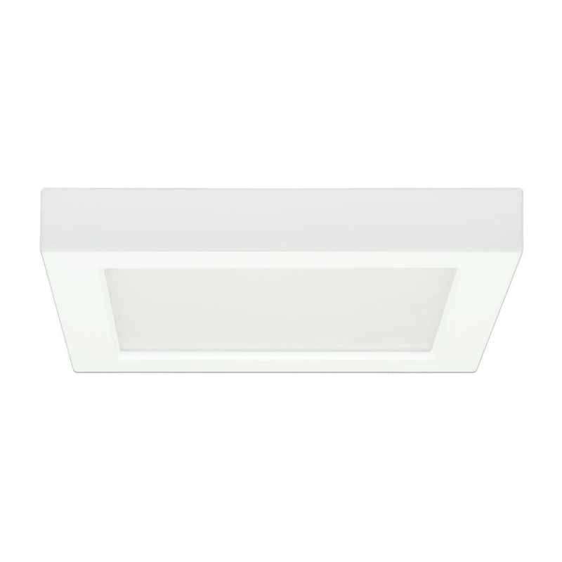 7" Surface Mount LED - 2700K- Square Shape - White Finish - Green Lighting Wholesale, INC