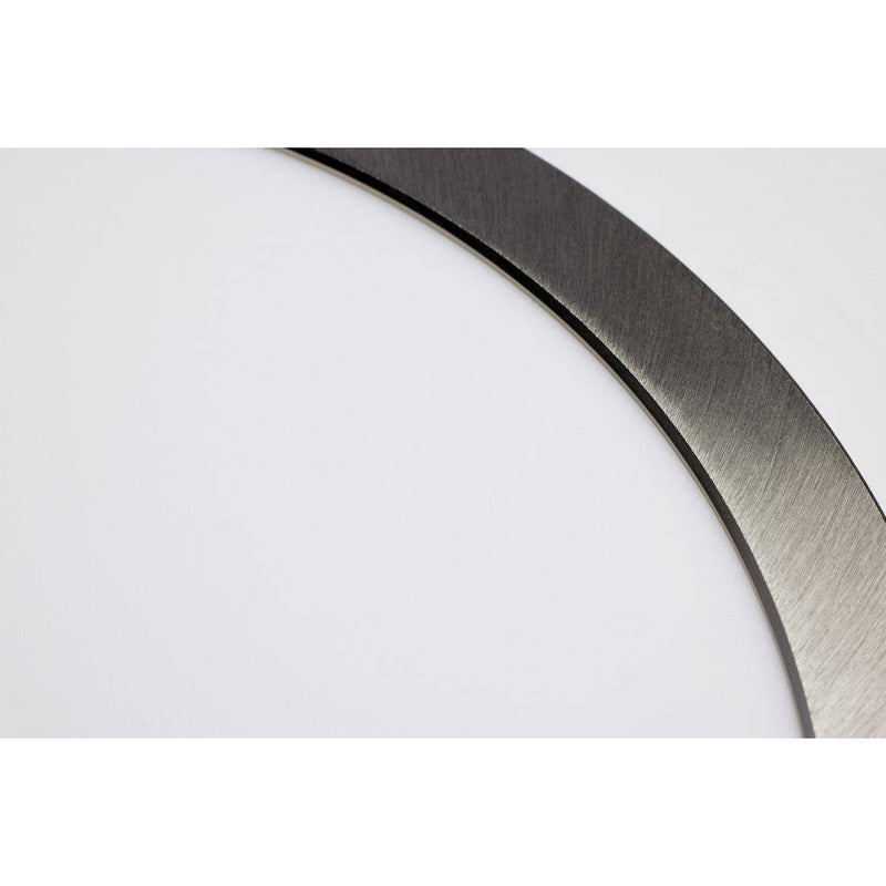 Brushed Nickel 19.5W; 12in; Round LED Fixture; CCT Selectable - Green Lighting Wholesale, INC