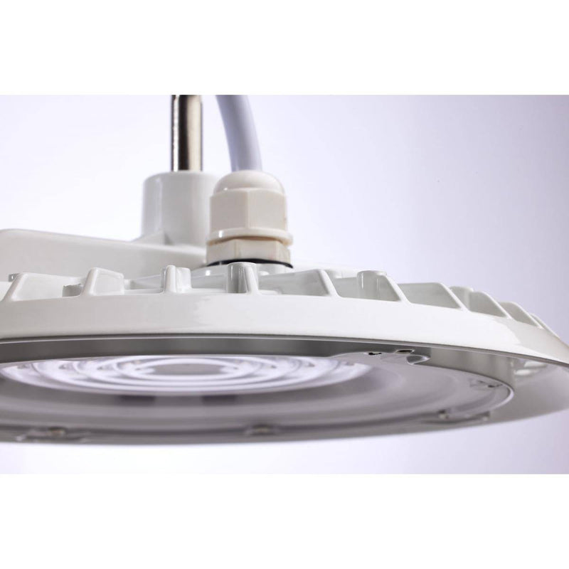 80 Watt; Hi-Pro Shop Light with Plug; 5000K; White Finish; 120 Volt - Green Lighting Wholesale