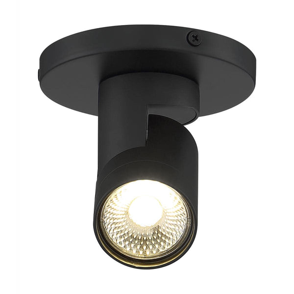 12 Watt; LED; Black; Barrel; Monopoint; 3000K; 36 deg. Beam Angle - Green Lighting Wholesale