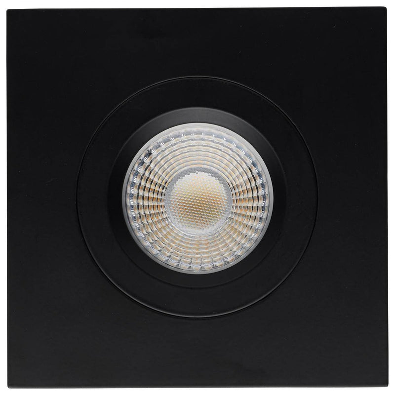 12 Watt LED Direct Wire Downlight; Gimbaled; 4 Inch; CCT Selectable; Square - Green Lighting Wholesale, INC