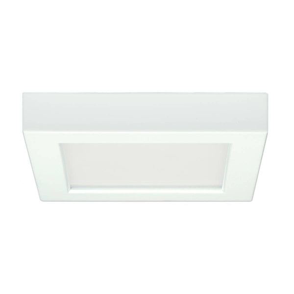 5.5" Surface Mount LED - 2700K- Square Shape - White - Green Lighting Wholesale, INC