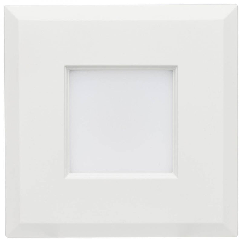 6.7 Watt LED Downlight Retrofit; 4 Inches; CCT Selectable; Square; White Finish; 120 Volt - Green Lighting Wholesale, INC