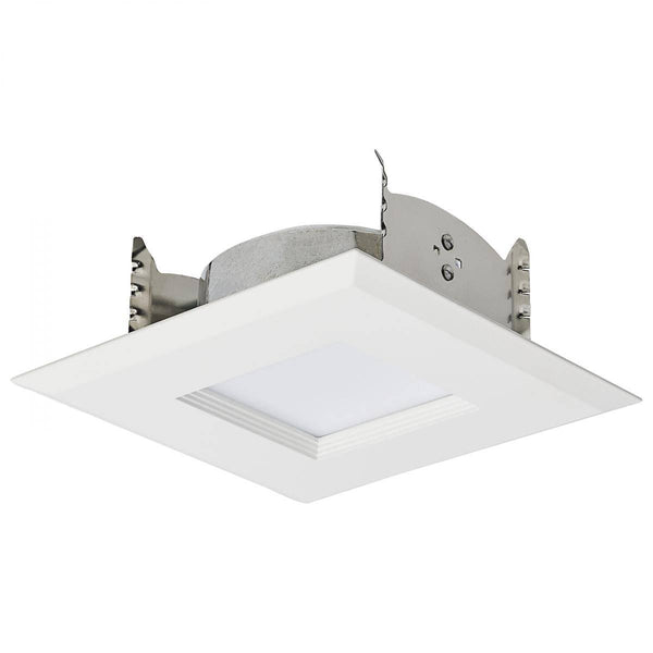 6.7 Watt LED Downlight Retrofit; 4 Inches; CCT Selectable; Square; White Finish; 120 Volt - Green Lighting Wholesale, INC