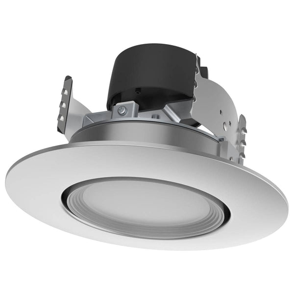7.5 Watt; LED Retrofit Downlight; Gimbaled; 120 Volt; CCT Selectable; Brushed Nickel Finish - Green Lighting Wholesale